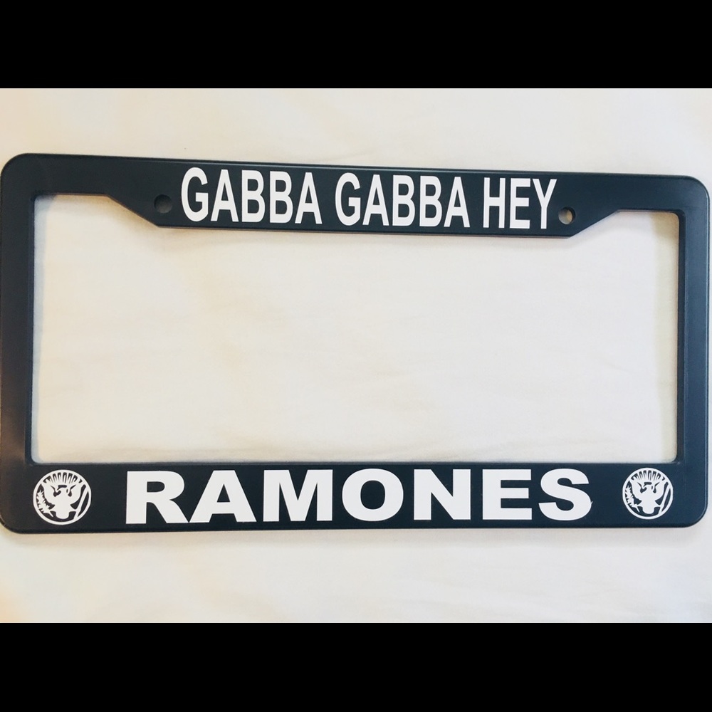 Ramones license plate frame